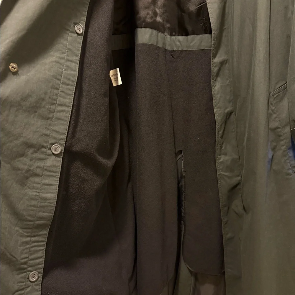 London Fog Men's Olive Trench Coat - Picture 9 of 13